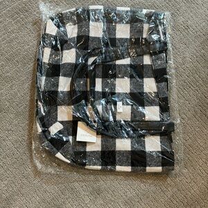 Buffalo plaid tote
